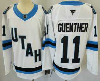 Mens Utah Hockey Club #11 Dylan Guenther White 2024 Stitched Jersey